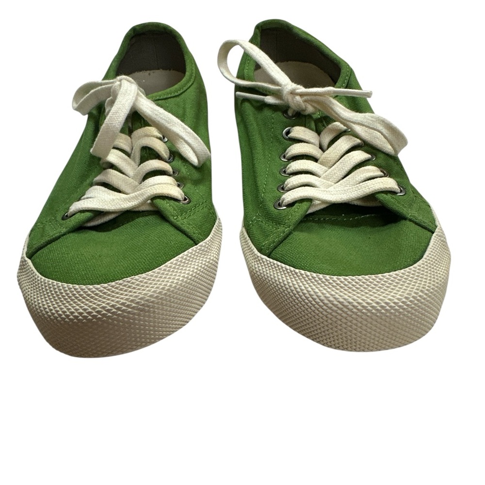 SeaVees Monterey Green Canvas Sneaker Removable Insole Lace Size 6.5 Preowned - Picture 6 of 7